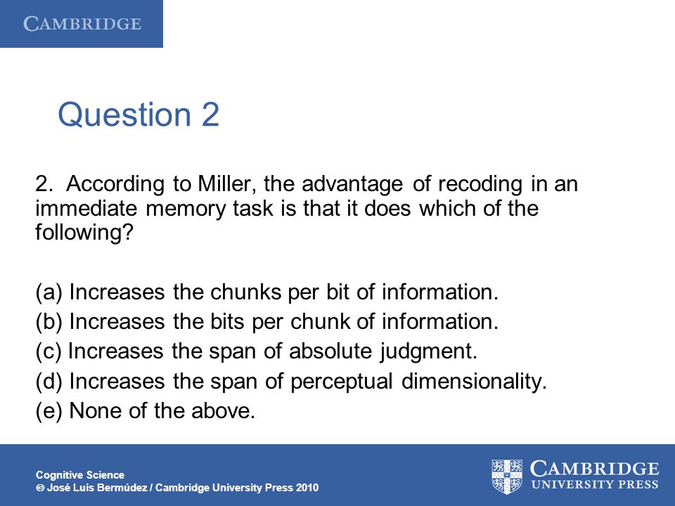 Chapter 4: Cognitive science and the integration challenge - ppt ...